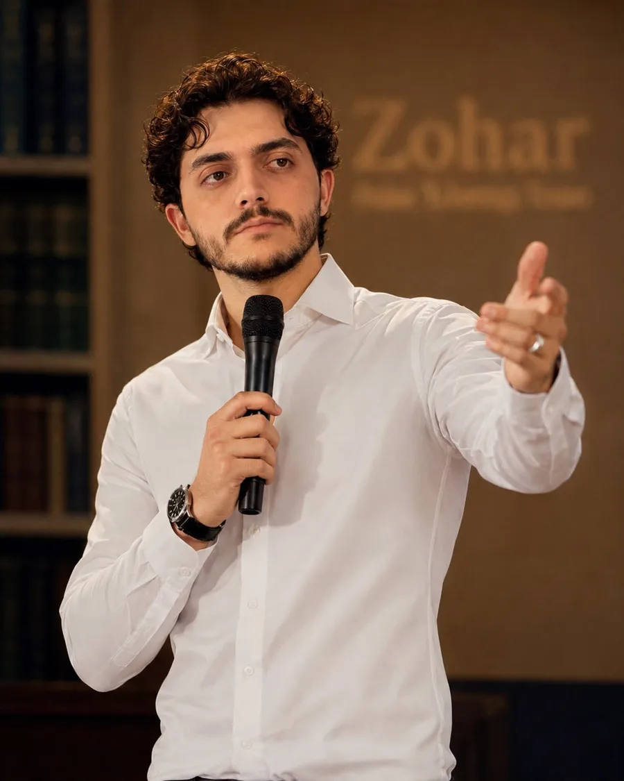Robson Rabelo com microfone durante ministração